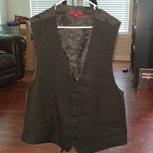 Black suit vest